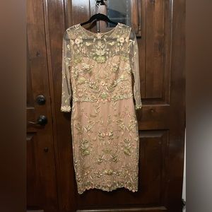 Marchesa Notte embroidered dress size 12. NWT